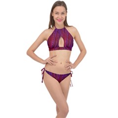 Electric Field Art Xlii Cross Front Halter Bikini Set