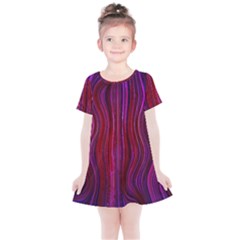 Electric Field Art Xlii Kids  Simple Cotton Dress by okhismakingart