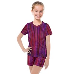 Electric Field Art Xlii Kids  Mesh Tee And Shorts Set