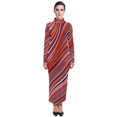 Electric Field Art Xliii Turtleneck Maxi Dress