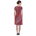 Electric Field Art XLIII Short Sleeve Front Wrap Dress View2