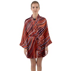 Electric Field Art Xliii Long Sleeve Kimono Robe by okhismakingart