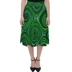 Electric Field Art Xliv Classic Midi Skirt by okhismakingart