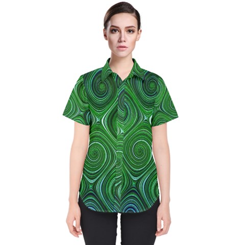 Electric Field Art Xliv Women s Short Sleeve Shirt by okhismakingart