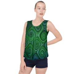 Electric Field Art Xliv Bubble Hem Chiffon Tank Top by okhismakingart