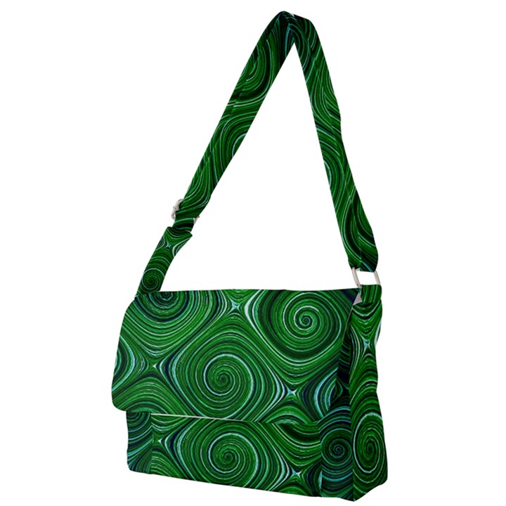 Electric Field Art XLIV Full Print Messenger Bag