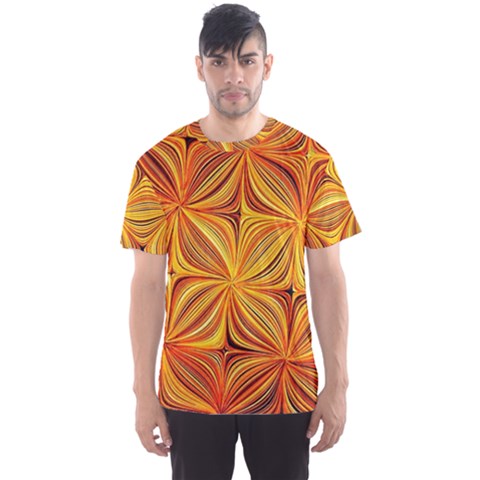 Electric Field Art Xlv Men s Sports Mesh Tee by okhismakingart