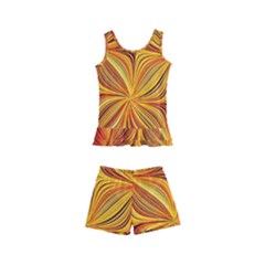 Electric Field Art Xlv Kids  Boyleg Swimsuit