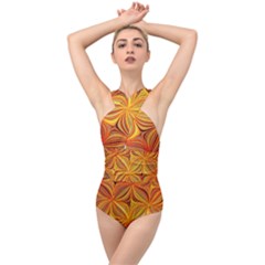 Electric Field Art Xlv Cross Front Low Back Swimsuit