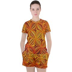 Electric Field Art Xlv Women s Tee And Shorts Set