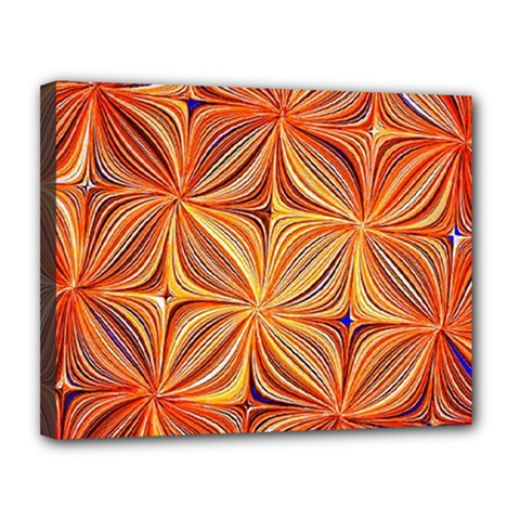 Electric Field Art Xlvi Canvas 14  X 11  (stretched) by okhismakingart