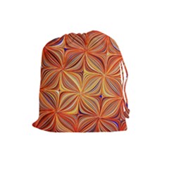 Electric Field Art Xlvi Drawstring Pouch (large) by okhismakingart