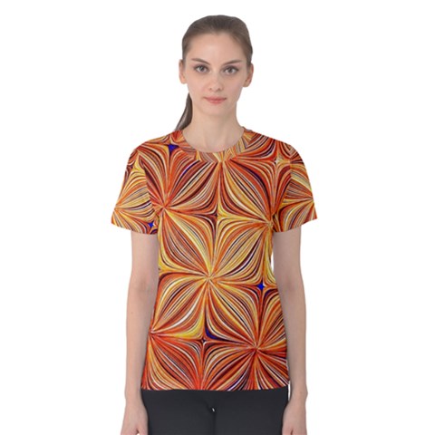 Electric Field Art Xlvi Women s Cotton Tee by okhismakingart