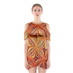 Electric Field Art Xlvi Shoulder Cutout One Piece Dress by okhismakingart