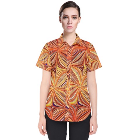 Electric Field Art Xlvi Women s Short Sleeve Shirt by okhismakingart