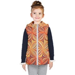 Electric Field Art Xlvi Kids  Hooded Puffer Vest by okhismakingart