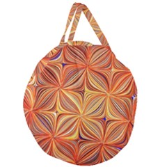 Electric Field Art Xlvi Giant Round Zipper Tote by okhismakingart