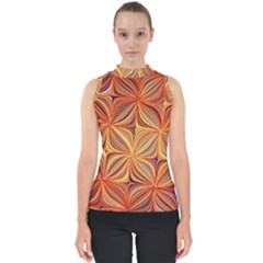 Electric Field Art Xlvi Mock Neck Shell Top by okhismakingart