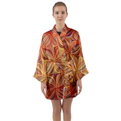 Electric Field Art Xlvi Long Sleeve Kimono Robe by okhismakingart