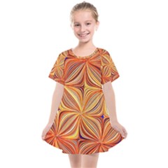 Electric Field Art Xlvi Kids  Smock Dress by okhismakingart