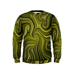 Electric Field Art Xlviii Kids  Sweatshirt by okhismakingart