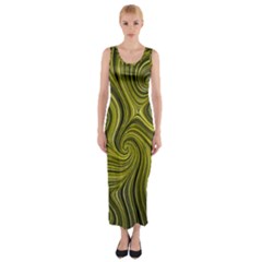 Electric Field Art Xlviii Fitted Maxi Dress by okhismakingart