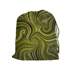 Electric Field Art Xlviii Drawstring Pouch (xl) by okhismakingart