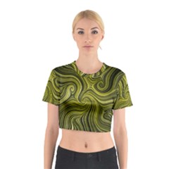 Electric Field Art Xlviii Cotton Crop Top by okhismakingart