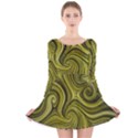 Electric Field Art XLVIII Long Sleeve Velvet Skater Dress View1