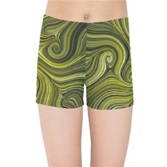 Electric Field Art Xlviii Kids  Sports Shorts by okhismakingart