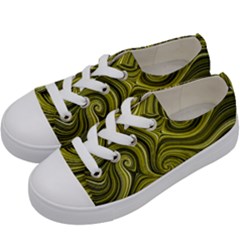 Electric Field Art Xlviii Kids  Low Top Canvas Sneakers by okhismakingart