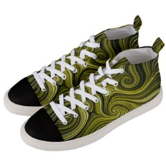 Electric Field Art Xlviii Men s Mid-top Canvas Sneakers by okhismakingart