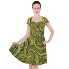 Electric Field Art Xlviii Cap Sleeve Midi Dress