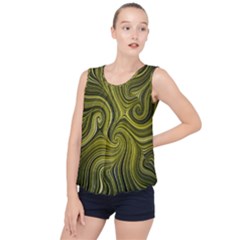 Electric Field Art Xlviii Bubble Hem Chiffon Tank Top