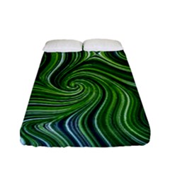 Electric Field Art Xlix Fitted Sheet (full/ Double Size) by okhismakingart