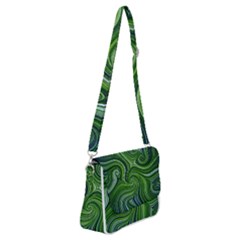 Electric Field Art Xlix Shoulder Bag With Back Zipper