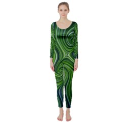 Electric Field Art Xlix Long Sleeve Catsuit by okhismakingart