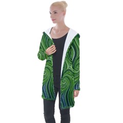 Electric Field Art Xlix Longline Hooded Cardigan