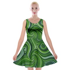 Electric Field Art Xlix Velvet Skater Dress by okhismakingart