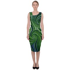 Electric Field Art Xlix Sleeveless Pencil Dress