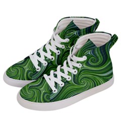 Electric Field Art Xlix Women s Hi-top Skate Sneakers by okhismakingart