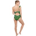 Electric Field Art XLIX Frilly One Shoulder Swimsuit View2