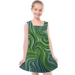 Electric Field Art Xlix Kids  Cross Back Dress