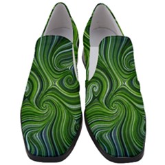 Electric Field Art Xlix Slip On Heel Loafers by okhismakingart