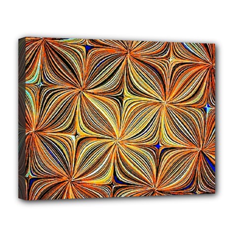 Electric Field Art Xlvii Canvas 14  X 11  (stretched) by okhismakingart