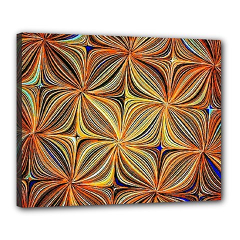 Electric Field Art Xlvii Canvas 20  X 16  (stretched)