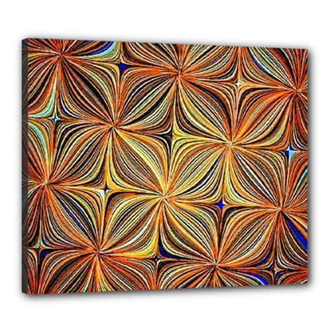 Electric Field Art Xlvii Canvas 24  X 20  (stretched) by okhismakingart