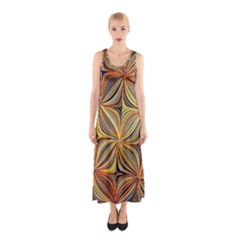 Electric Field Art Xlvii Sleeveless Maxi Dress by okhismakingart