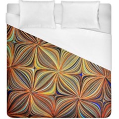 Electric Field Art Xlvii Duvet Cover (king Size) by okhismakingart