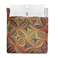 Electric Field Art Xlvii Duvet Cover Double Side (full/ Double Size) by okhismakingart